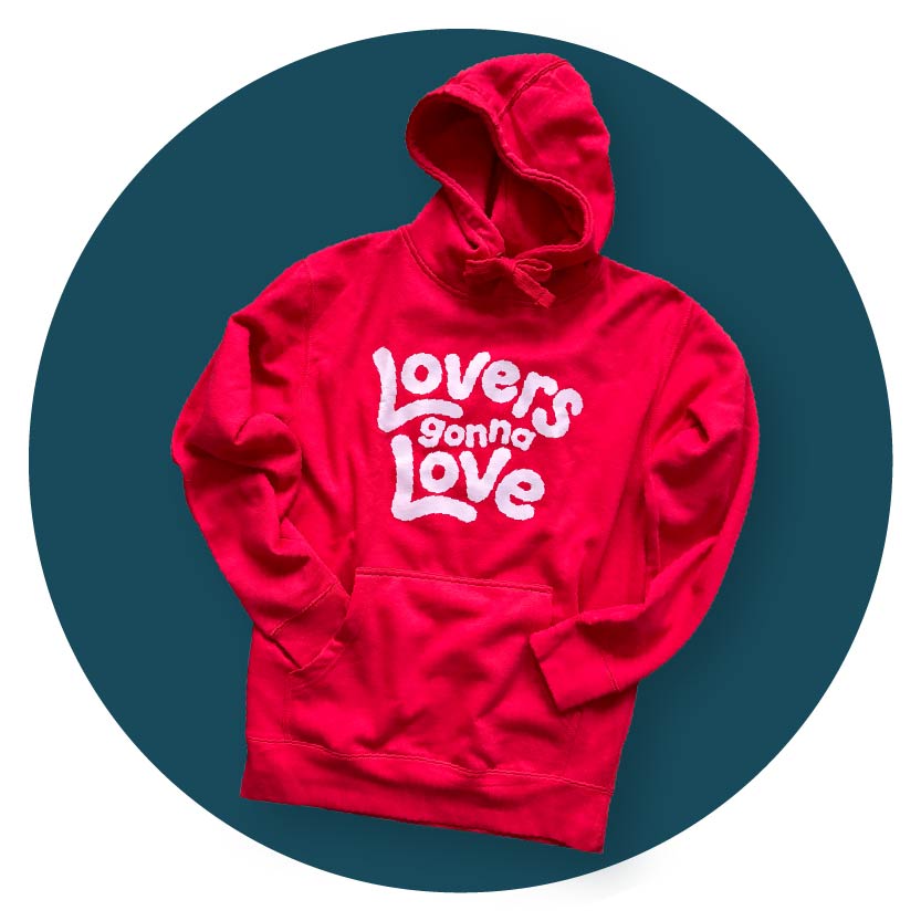 Artist-designed graphic hoodie by Jedd — fun indie fashion for grown-ups