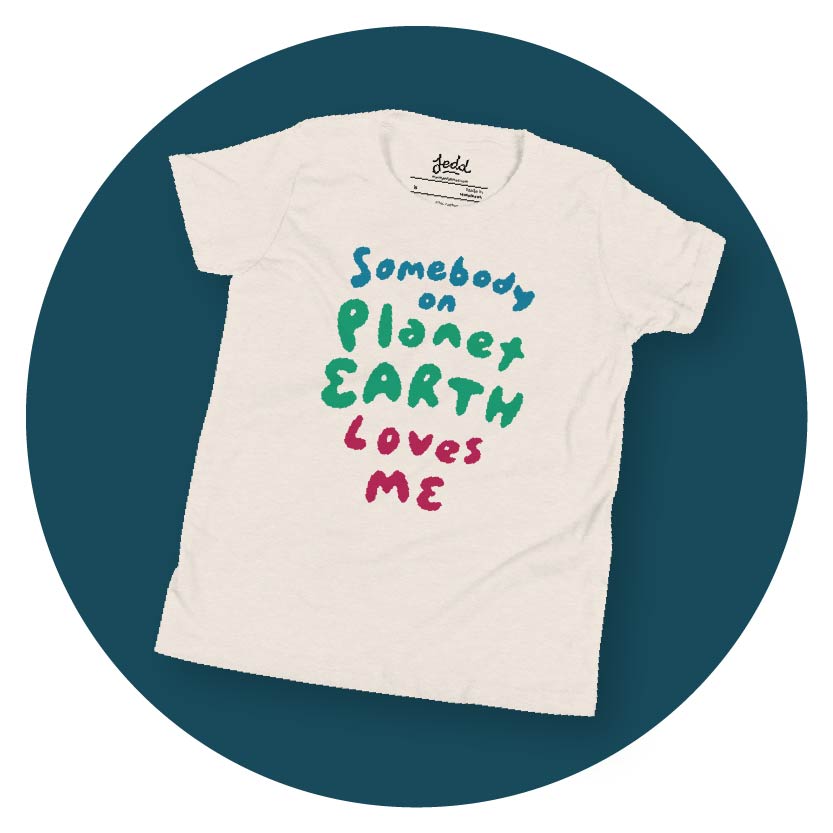 Bright kids clothing with fun graphic designs by Jedd — distinctive children's fashion by a human artist